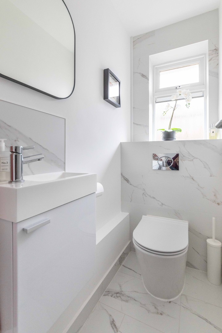 Separate toilet and Basin - Six by the Sea