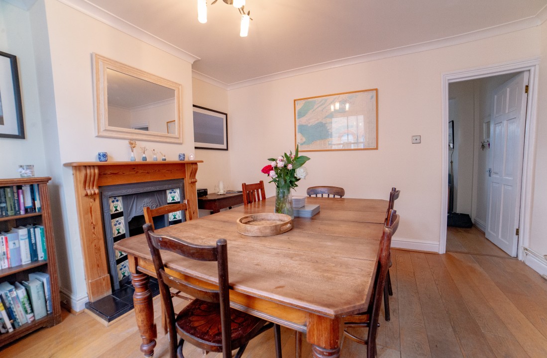 dining room fireplace
